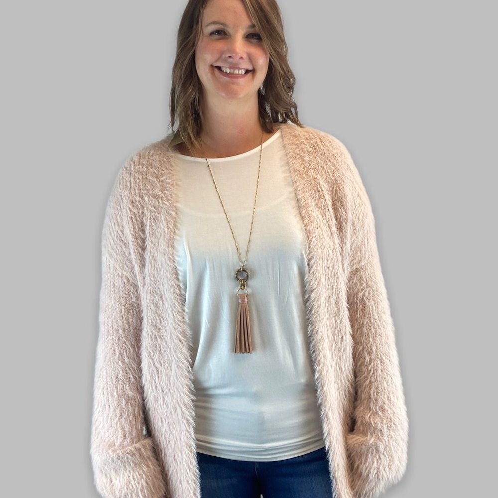 Open front eyelash cardigan NWT
